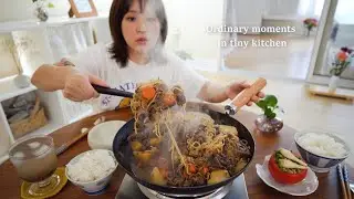 Homemade meals/ Sesame dressing cold soba noodles/ Chanpon seafood noodles/ Nikujaga