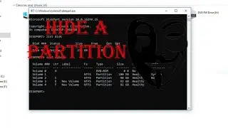 HOW TO HIDE AND UNHIDE A PARTITION HOW TO HIDE AND UNHIDE A VOLUME USING CMD #HACKERZ BOOK #hackerzb