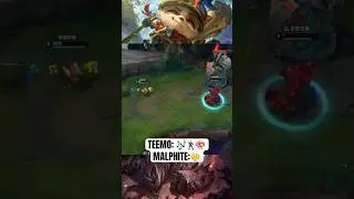 TEEMO IRRITANDO MALPHITE! 😂 LEAGUE OF LEGENDS #shorts