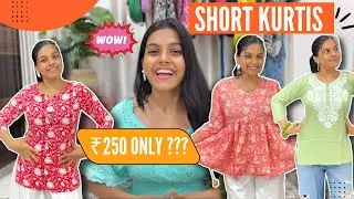 Short Kurtis ₹250  | Shruti Kothari | College & office wear | Comfortable & Affordable #shortkurti