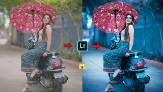 Lightroom Dark Blue Tone 💙Effect Photo Editing || lr photo editing tutorial 🔥