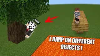 WHICH OBJECT DOES MORE DAMAGE IF JUMPED ON IT FROM 20 BLOCKS | HACKER BROKEN MY HOUSE in Minecraft !