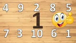 Number Wooden Puzzle.   Wrong Wooden Slot with Numbers 1 to 10