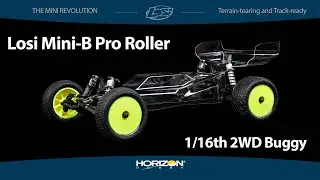 Losi Mini-B Pro Roller: 1/16th 2WD Buggy Roller
