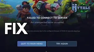 Fix Hytale Failed to Connect to Server – Unexpected Error / Won’t Launch [2026 Fix]