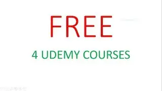 4 UDEMY courses for FREE