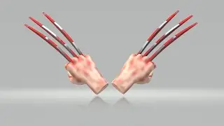 Windows 10 Paint 3d Tutorial : Creating an X-Men Wolverine Wolf Claw !  3d modeling software ! Free