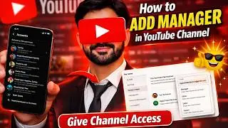 How to Add Manager in YouTube Channel | How to Give YouTube Channel Access