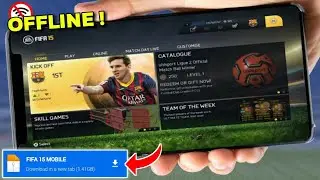 Inilah Game Bola OFFLINE Terbaik🔥 Real Face Gameplay PS4 Coy ! Main FIFA 15 Android Offline