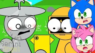 Sonic and Amy watch Clukr & Garnold Found Out About Their Curse Ships !Sprunki Incredibox (AU)