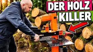 Holzspalter Elektrisch Test ATIKA knackt alles !