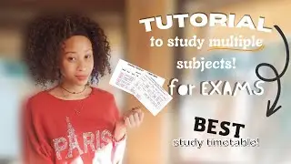 How to create the BEST REVISION timetable to study MULTIPLE subjects before exams!