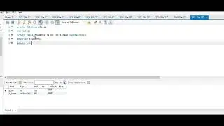create table in database(MySQL)
