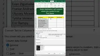 Splitting value using Text to Column in #Excel #spreadsheetsoftware #excelformula #excelsolutions