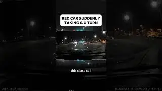 Red Car U-Turn! 🚗