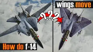 How the F-14 variable wings work and open , close and move ? | f-14 tomcat | us navy fighter jet