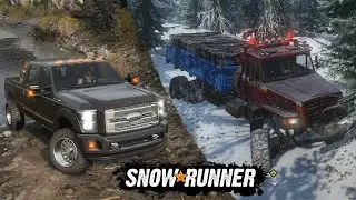 SNOWRUNNER MODS NEW TOP (Voron D-53233 \ Banks 2016 Platinum F-350) #8