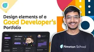 Design Elements of a good Developer's portfolio! | LIVE ReactJS Tutorials | Newton School