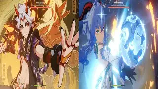 C0 Itto vs C0 Ganyu Damage Comparison