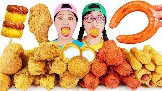 Жареная куриная колбаска Мукбанг DONA ДОНА Русский