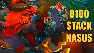 8100 Stack Nasus with elixir of iron on the PBE - The Best Lol Moments Compilation