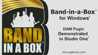 Band-in-a-Box® VST DAW Plugin for Windows®, demonstrated in PreSonus® Studio One®