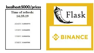 Displaying Current Crypto Prices in a Local Webpage | Python's Flask + Binance's API