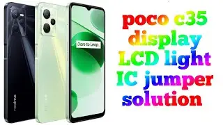 poco c35 display LCD light IC jumper solution 100% work #share #subscribe #shortvideo