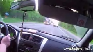 Обучение вождению на машине ученика. Урок № 10 часть 4 Обгон