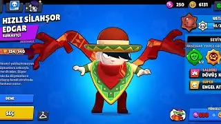 EDGAR🔥 sizce oyunun en iyisi mi? Yeni karakter 6000 kupa🏆 Brawl Stars