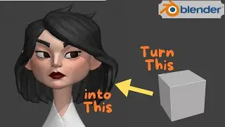 Blender Timelapse Stylized character Sculpt  #blendersculpting #stylized #sculpting #timelapse