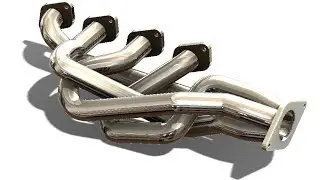 SolidWorks Tutorial # 330: advanced exhaust manifold (exhaust manifold 3, 3D tubing) - project 37