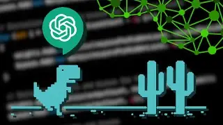 ChatGPT makes the Dino Game with a genetic neural network AI! (NO HUMAN WRITTEN CODE CHALLENGE)