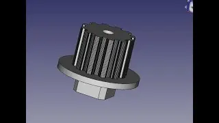 FreeCad Шестерня мясорубки