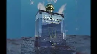 Saltwater Scent | 3D Product | Blender 2.9 Cycles Render | Fluid Simulation