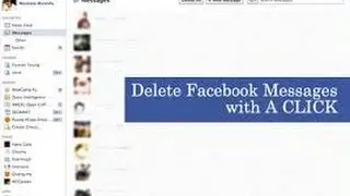 how to delete facebook messages