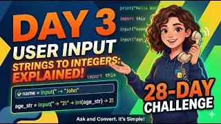 How to Get User Input in Python: Strings to Integers Explained (Day 3)
