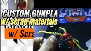 Gunpla customization using scrap materials #gundam #gunpla #diy #tutorials