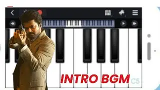 GOAT - Vijay Intro Bgm ( Gandhi Intro Bgm ) | Easy Piano Tutorial | Thalapathy Vijay | Yuvan