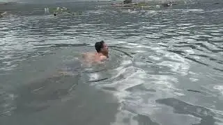 Swimming at Fewa Lake 2022