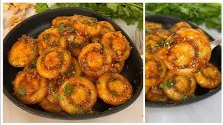 Trending Chili Garlic Korean Potatoes || Potato Mashroom recipe || #koreanrecipe #teokbokki