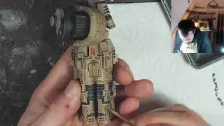 Painting a huge Tau Titan 40k ! | #chewie_painting auf #Twitch