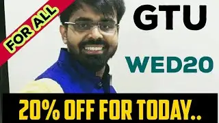 20% off on our Application Courses / GTU MCQ / For Today / WED20 / For First 99 Students..🔥🔥