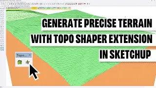 SketchUp Terrain Modeling: From 2d Survey to 3d Contours with Toposhaper Workflow