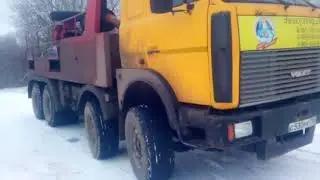 Вытянули фуру в горку - Грузовая эвакуация +7(999)989-95-22