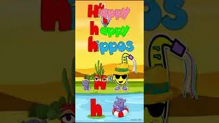Consonants / The Letter Hh / Phonics Song / Short Vowels / 1-2 Syllable Words 