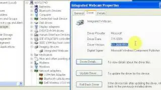 Roll Back webcam driver / Dell E6400 laptop