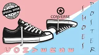 Shoes Design In Corel Draw || Corel Draw Tutorial || Poster Design