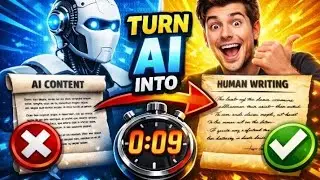 How to Turn AI Content Into Natural Human Writing in Seconds (Using AI) For free and Unlimited.
