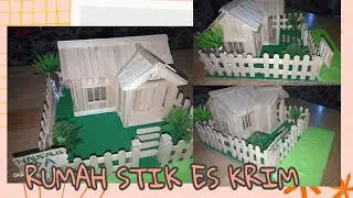 DIY MINIATUR RUMAH STIK ES KRIM. How to make ice cream stick house